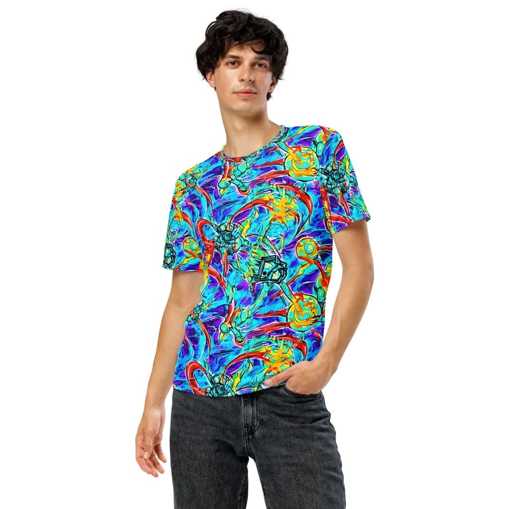 Solar Noise on Men's Crew Neck T-Shirt — Front