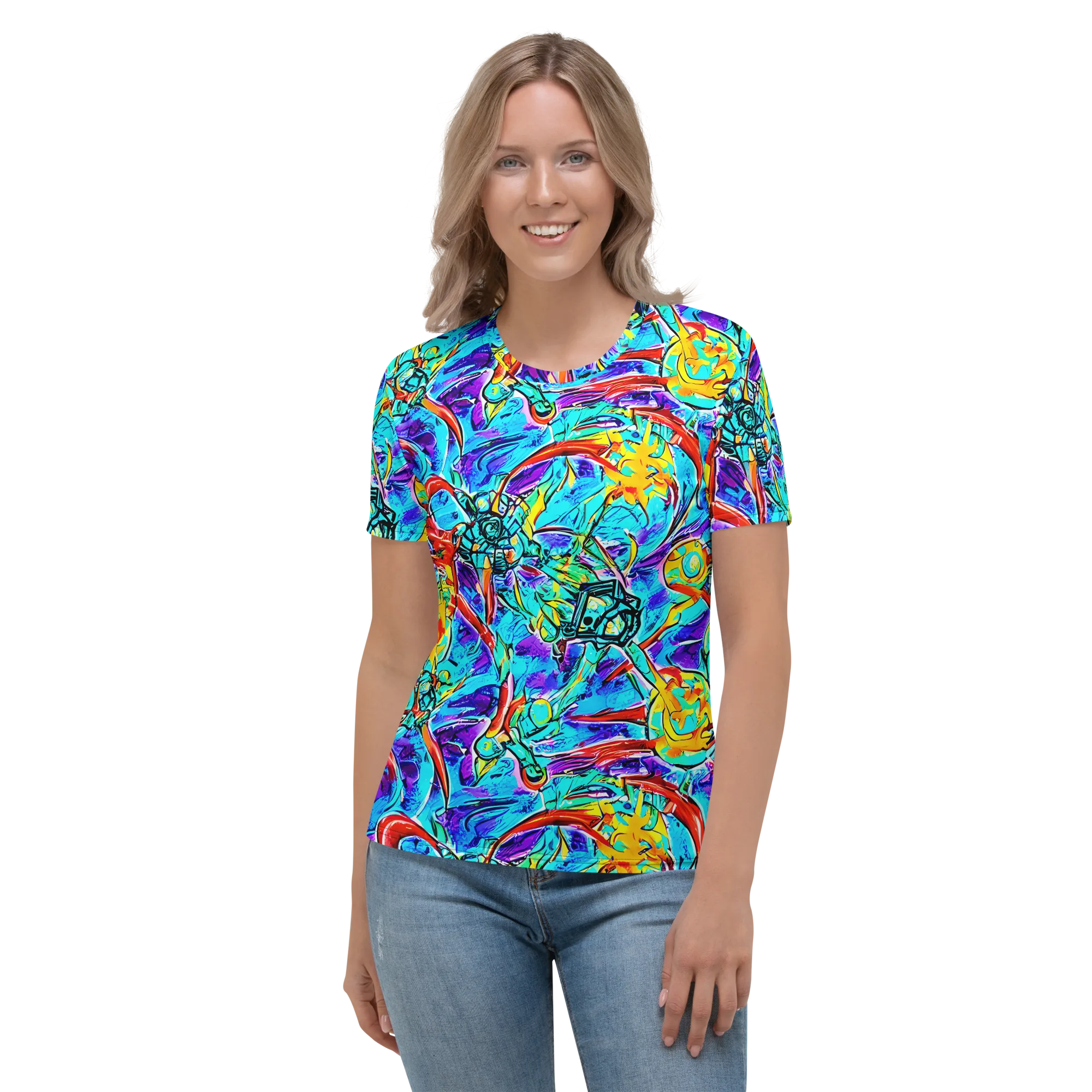 Solar Noise on Women's Crew Neck T-Shirt — Front