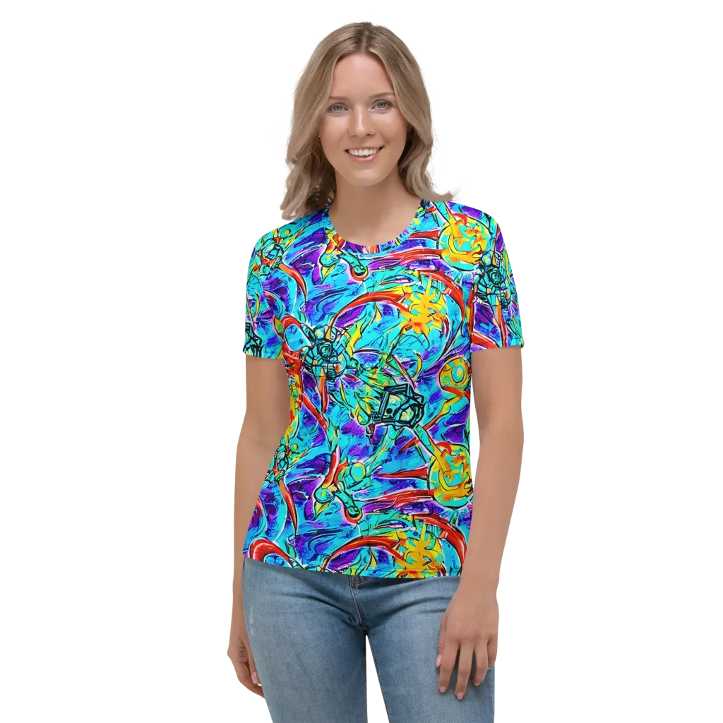 Solar Noise on Women's Crew Neck T-Shirt — Front