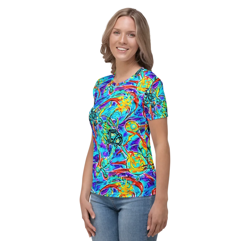 Solar Noise on Women's Crew Neck T-Shirt — Left