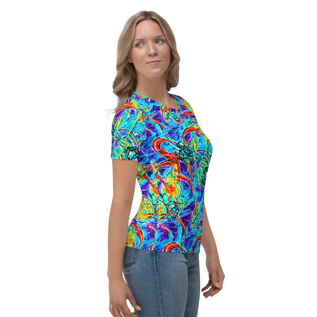 Solar Noise on Women's Crew Neck T-Shirt — Right