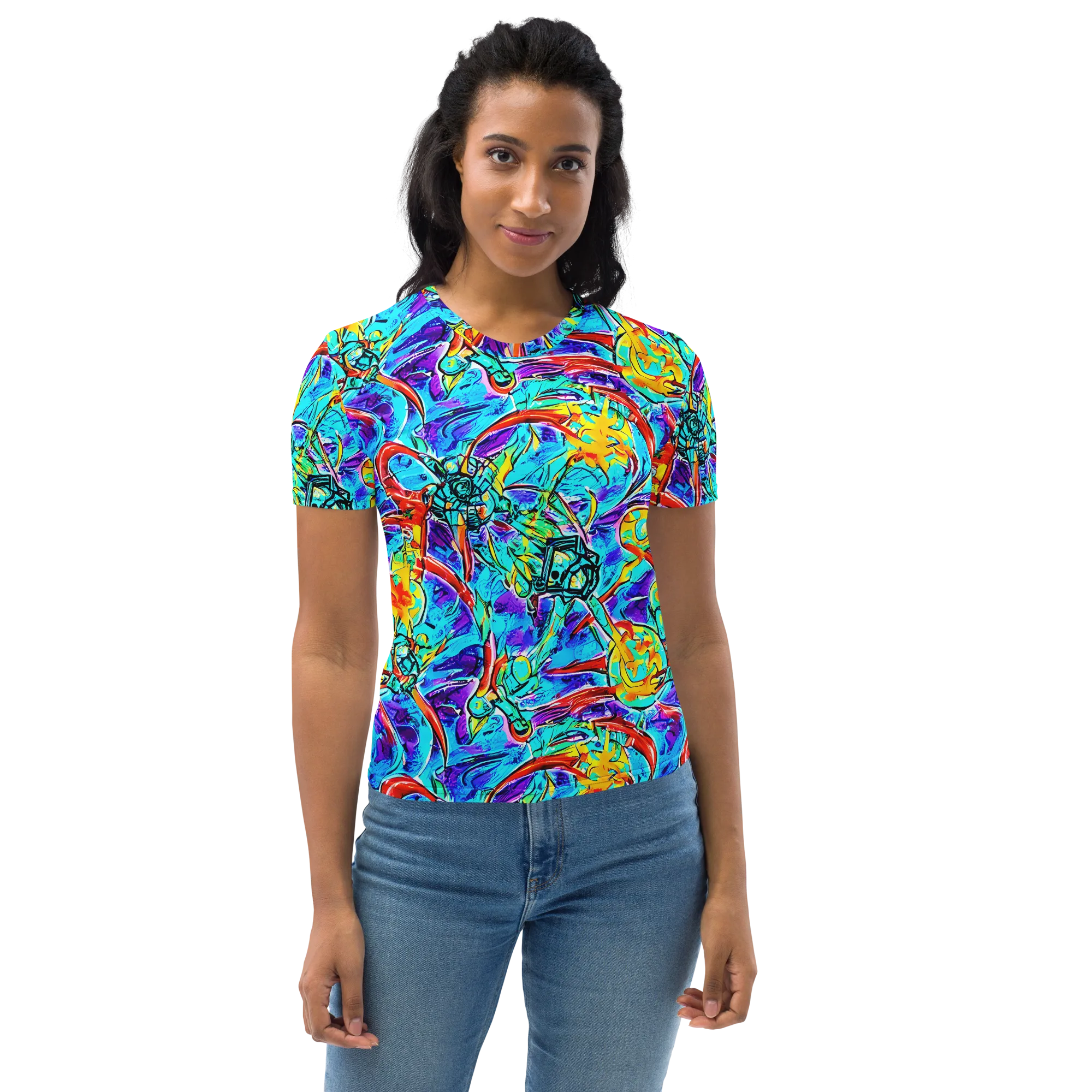 Solar Noise on Women's Crew Neck T-Shirt — Front