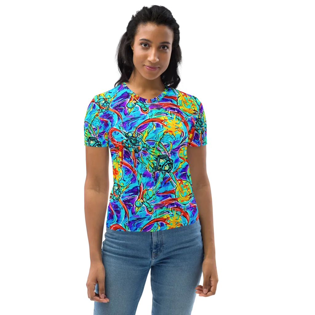 Solar Noise on Women's Crew Neck T-Shirt — Front