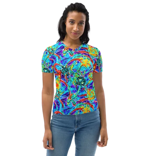 Solar Noise on a Women's Crew Neck T-Shirt