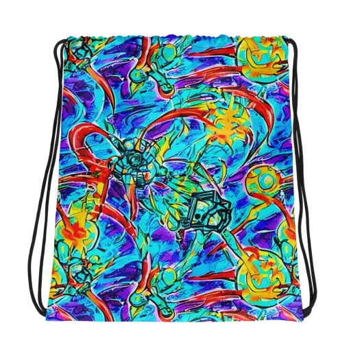 Solar Noise on a Drawstring Bag