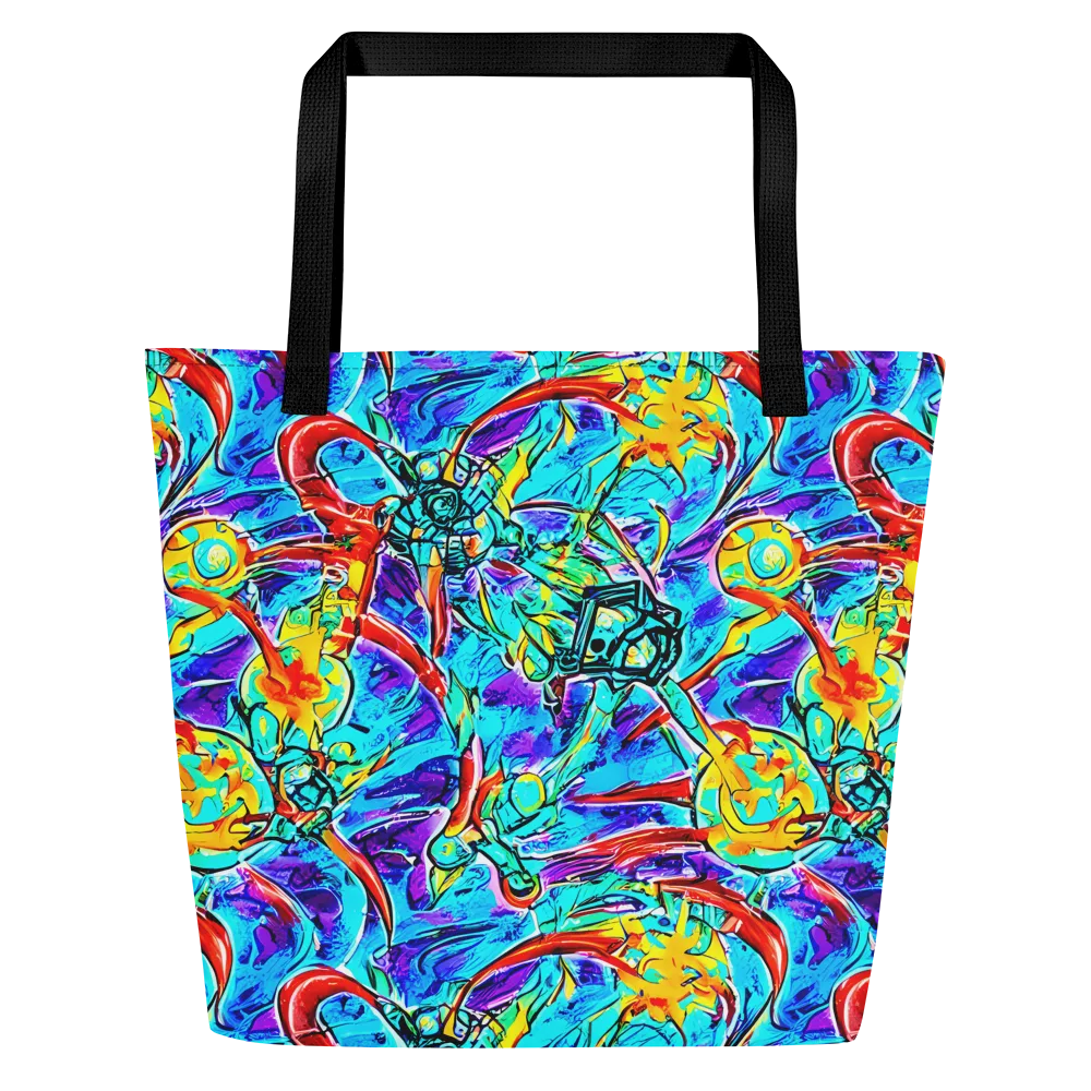 Solar Noise on Large Tote Bag W/ Pocket — Front