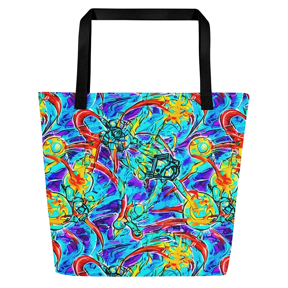 Solar Noise on Large Tote Bag W/ Pocket — Front