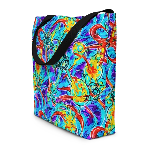 Solar Noise on a Large Tote Bag W/ Pocket