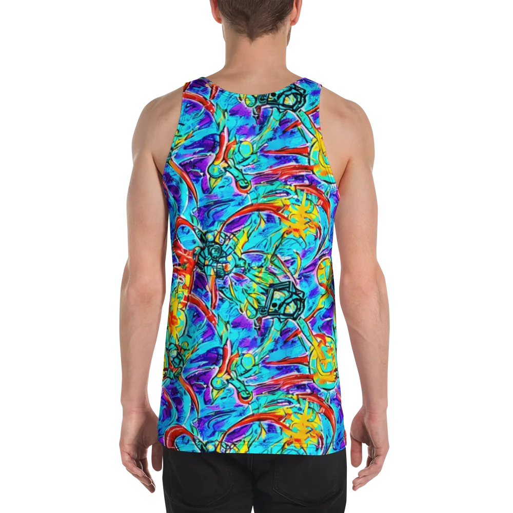 Solar Noise on Men's Tank Top — Back