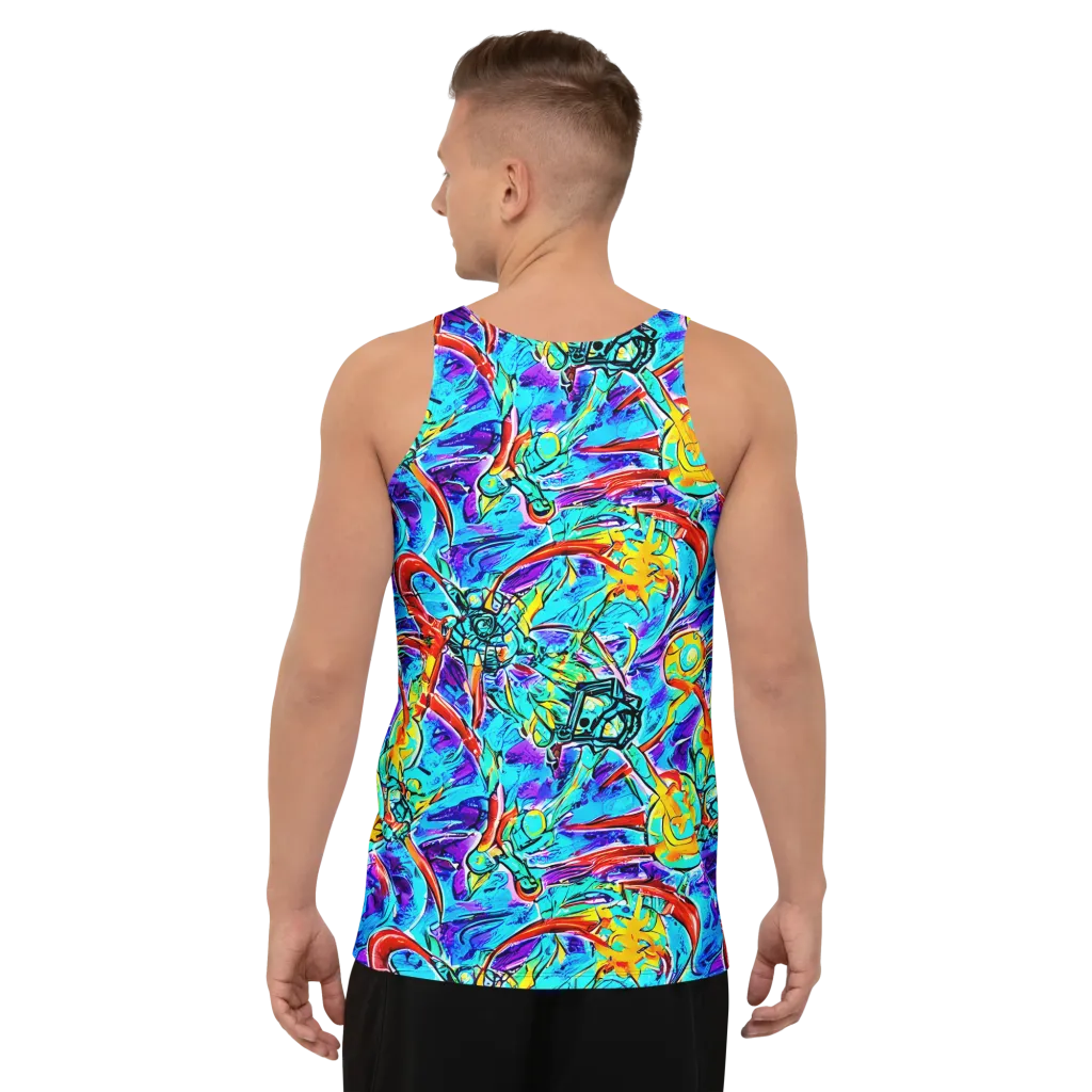 Solar Noise on Men's Tank Top — Back