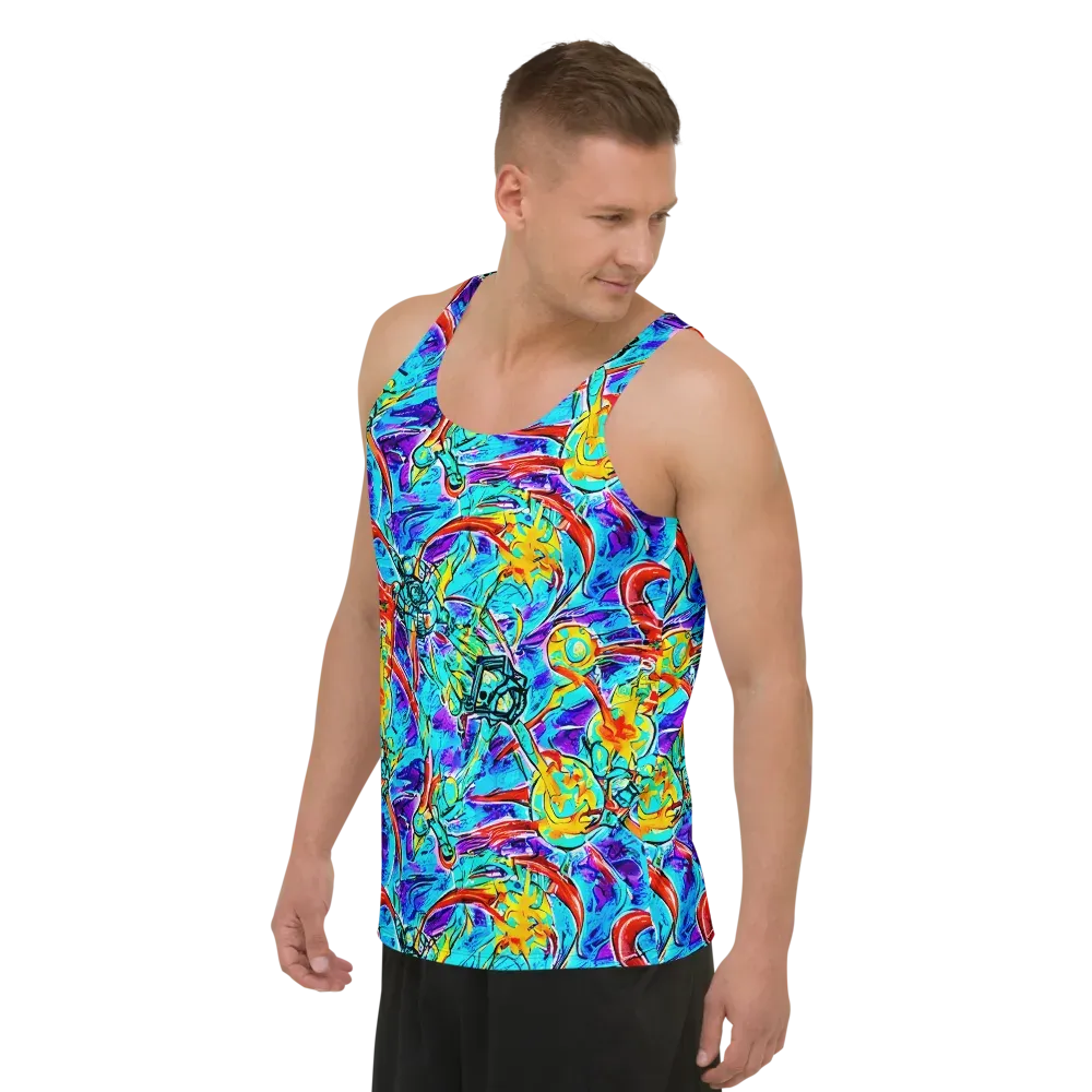 Solar Noise on Men's Tank Top — Left Front
