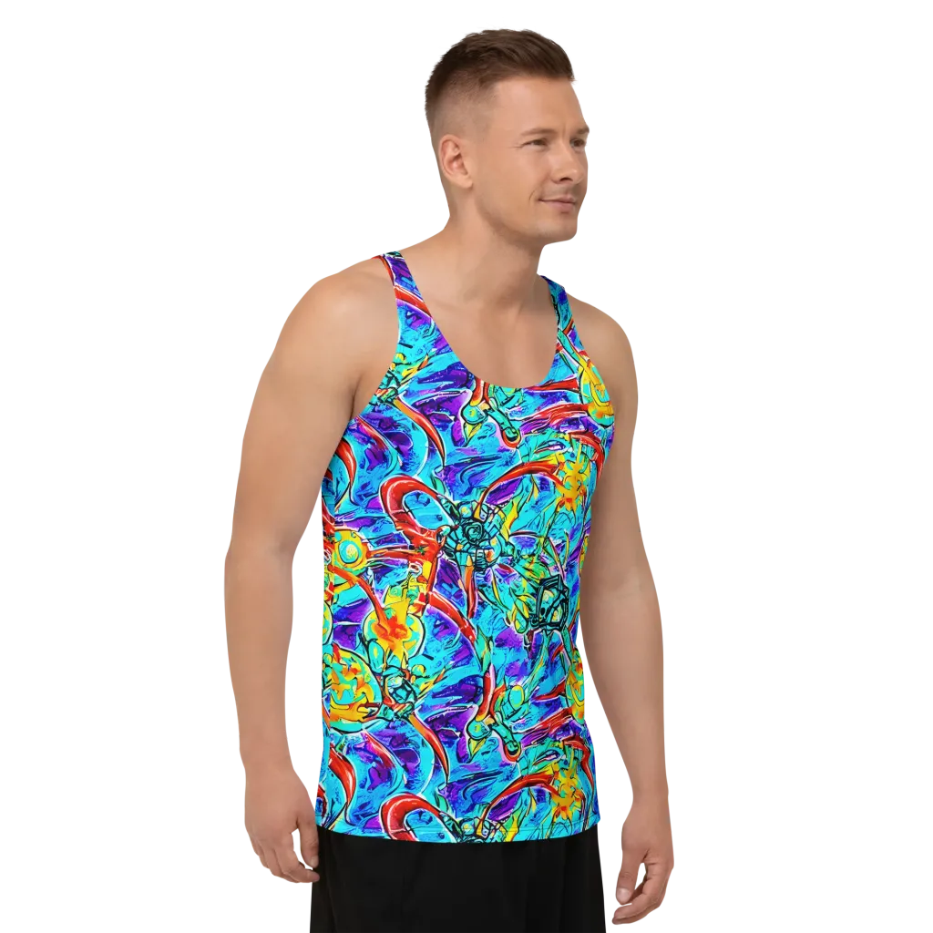 Solar Noise on Men's Tank Top — Right Front