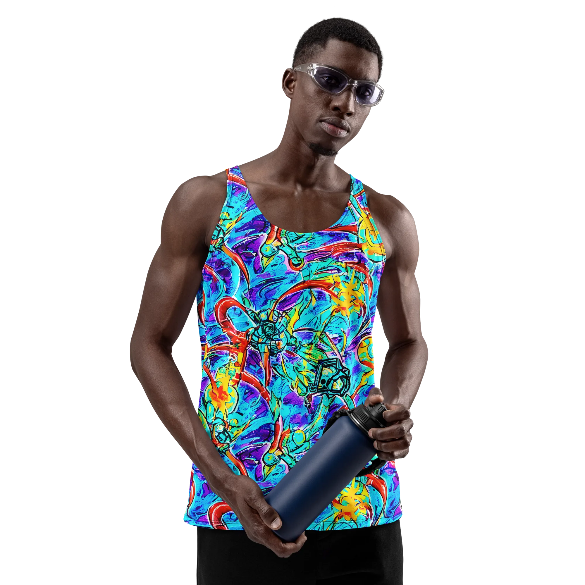 Solar Noise on Men's Tank Top — Front