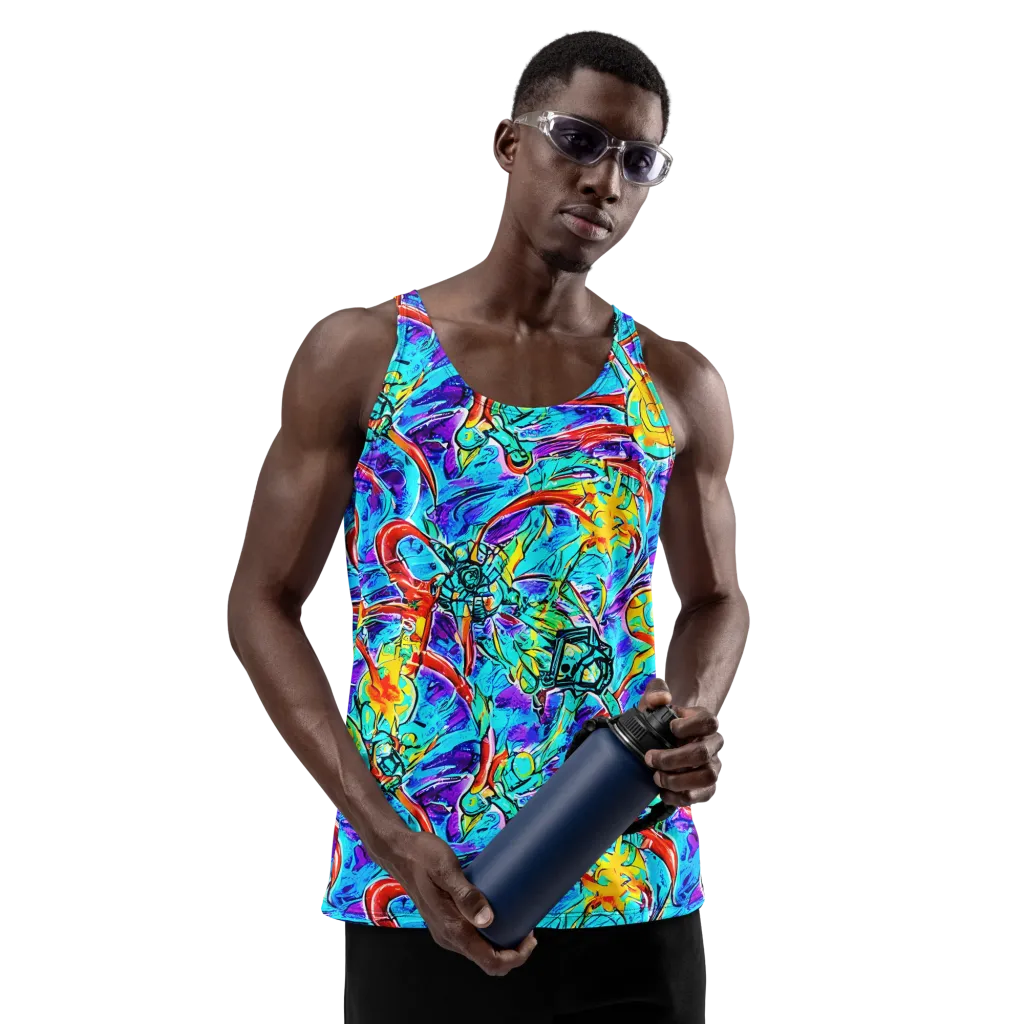 Solar Noise on Men's Tank Top — Front