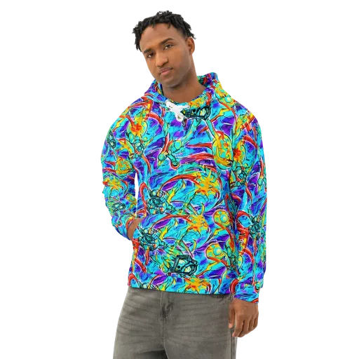 Solar Noise on a Cotton Hoodie