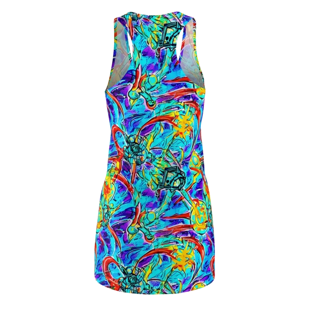 Solar Noise on Racerback Dress — Back