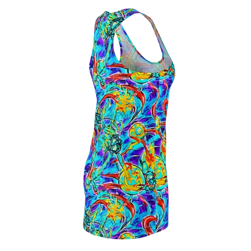 Solar Noise on Racerback Dress — Back Side
