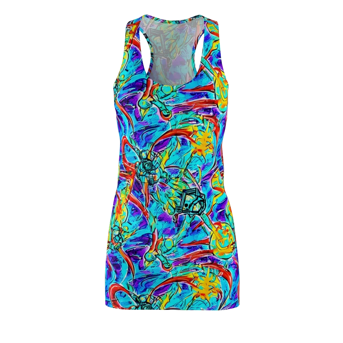 Solar Noise on Racerback Dress — Front