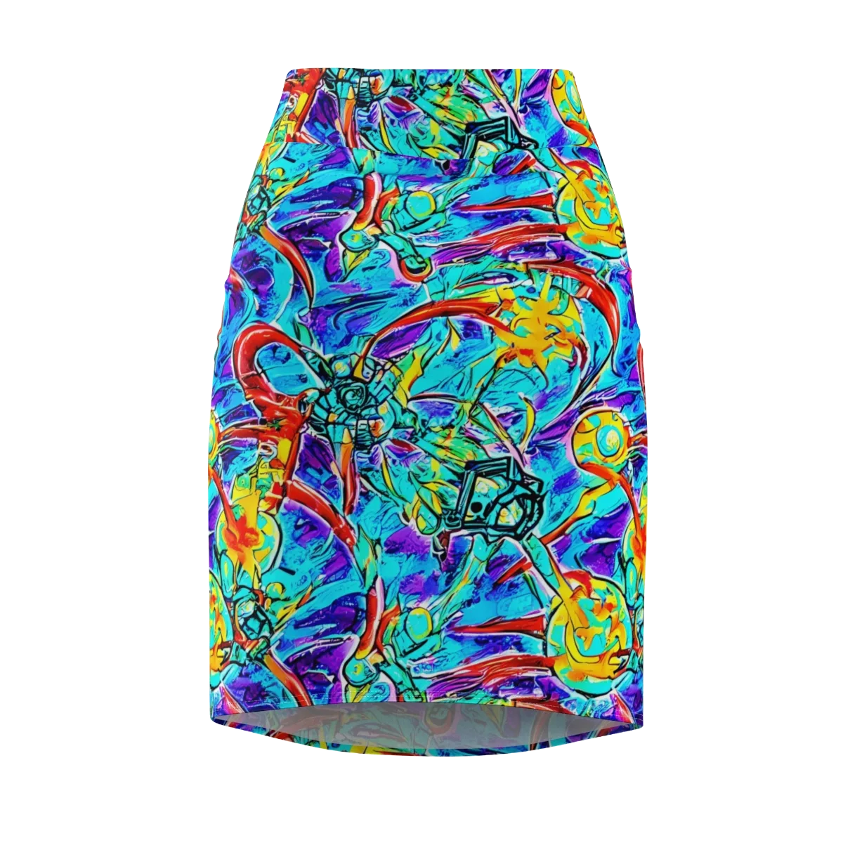 Solar Noise on Pencil Skirt — Front