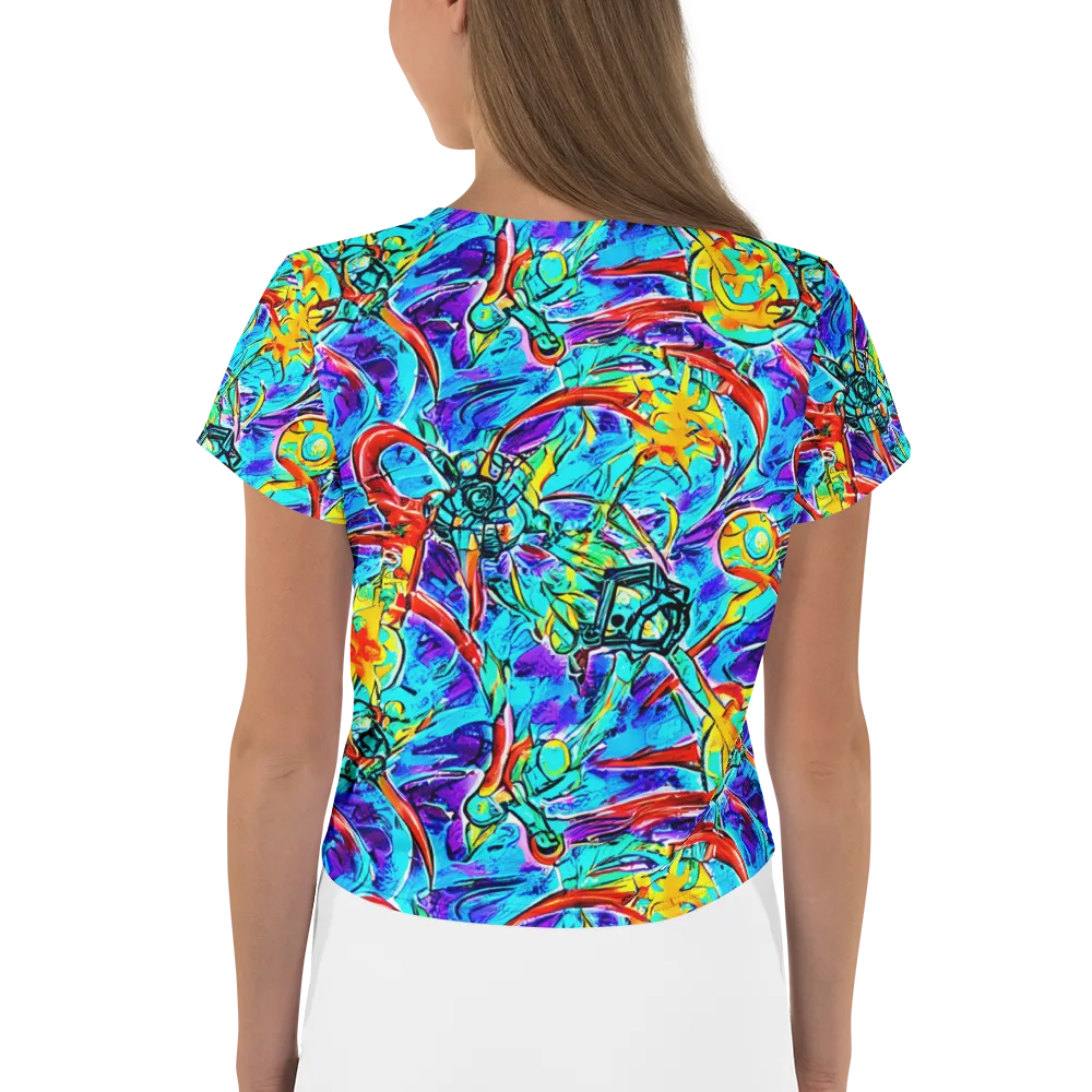 Solar Noise on Crop Tee — Back