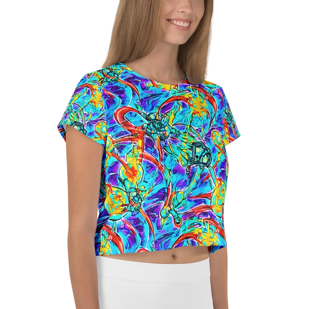 Solar Noise on Crop Tee — Right