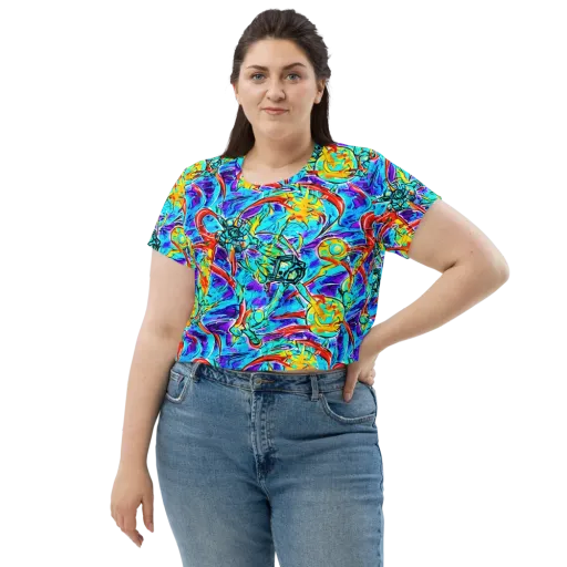 Solar Noise on a Crop Tee