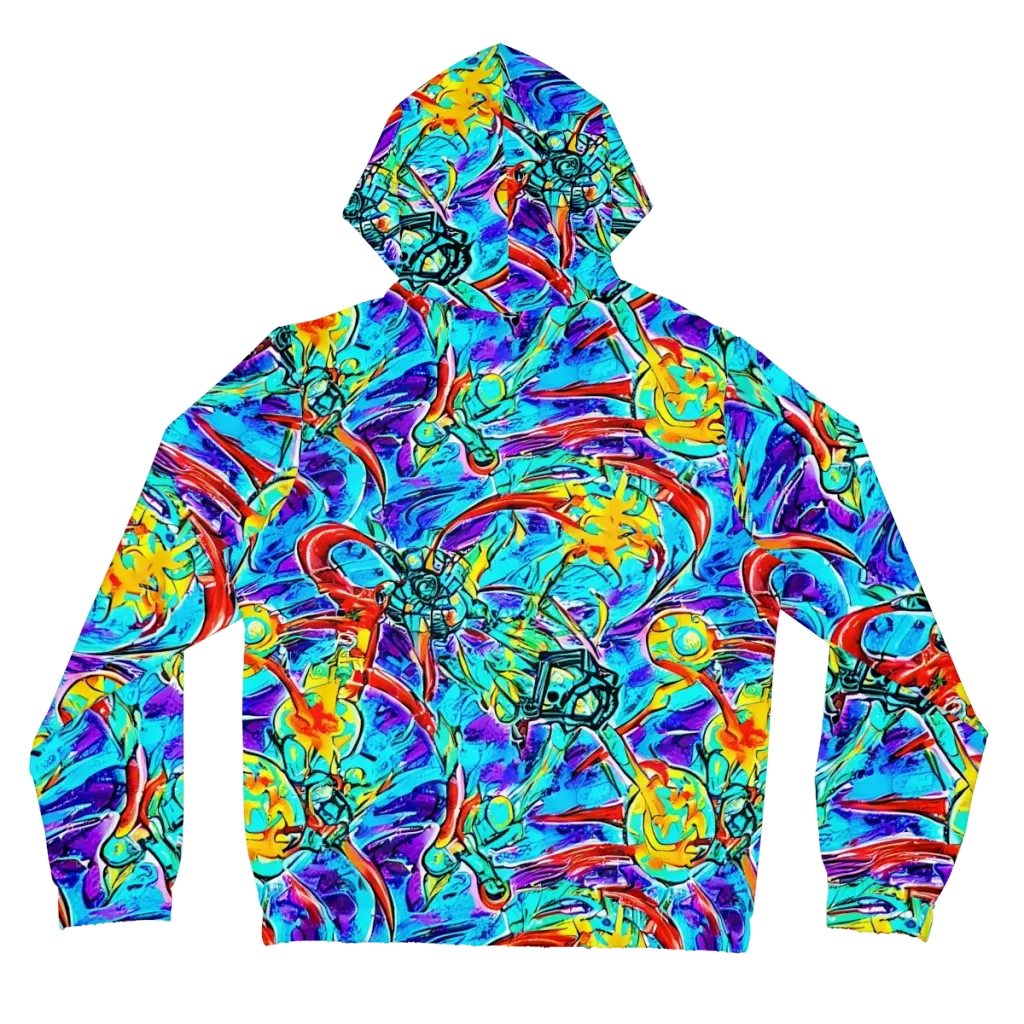 Solar Noise on Women's Full-Zip Hoodie — Back