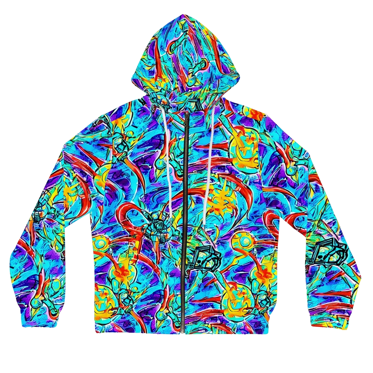 Solar Noise on Women's Full-Zip Hoodie — Front
