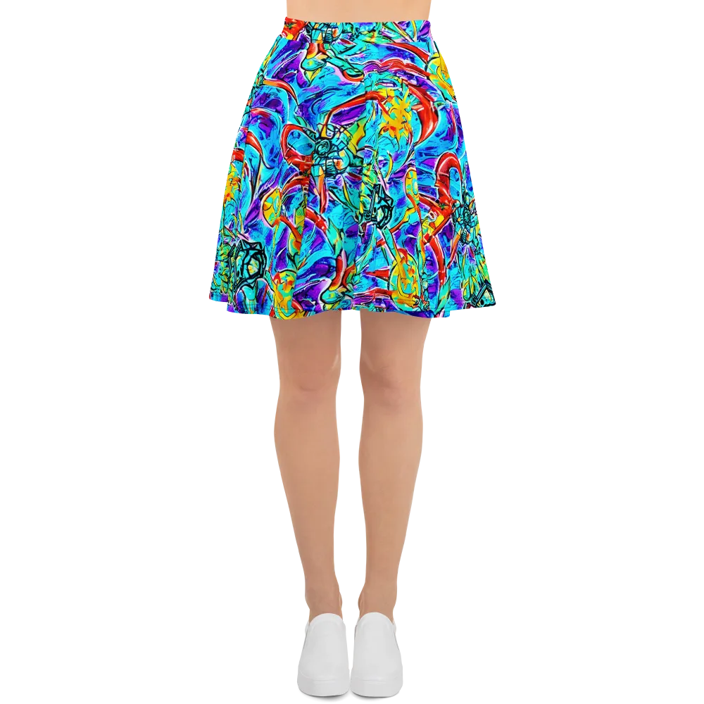 Solar Noise on Skater Skirt — Front