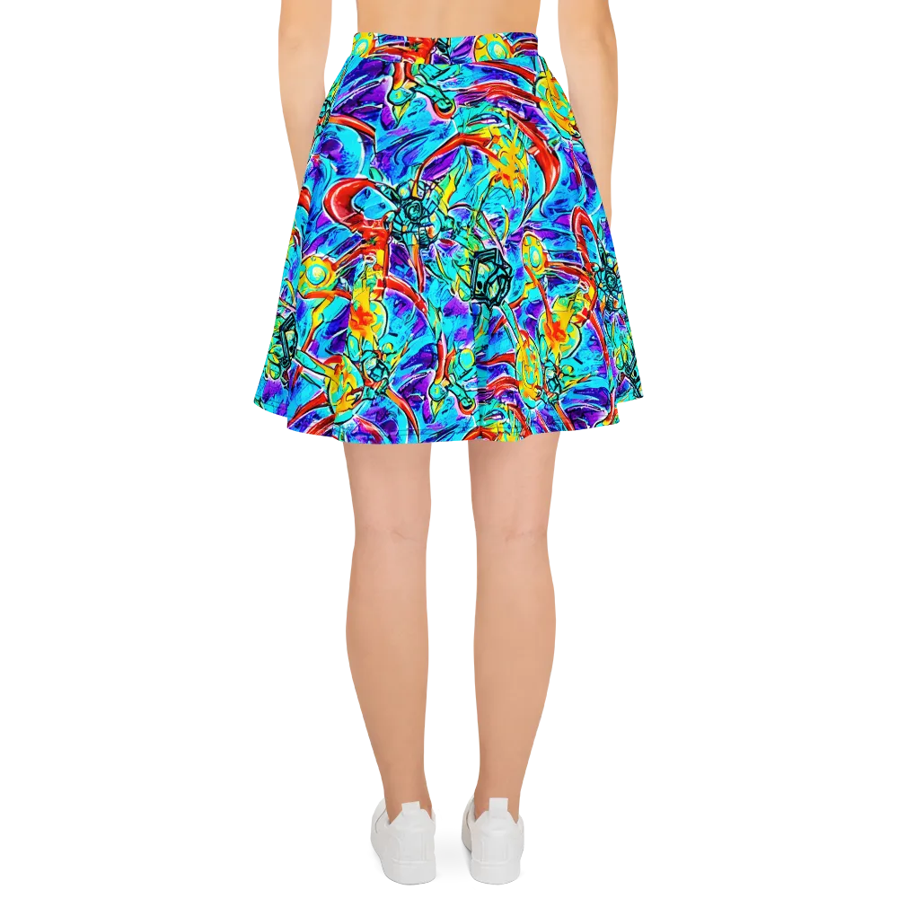 Solar Noise on Skater Skirt — Back
