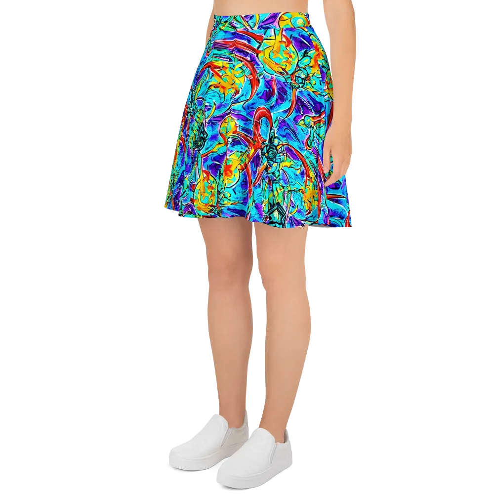 Solar Noise on Skater Skirt — Left