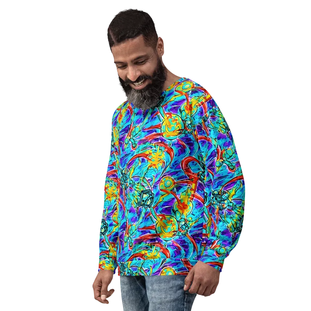 Solar Noise on Sweatshirt — Left Front