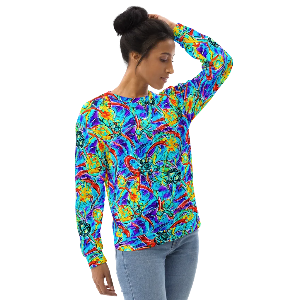 Solar Noise on Sweatshirt — Right Front