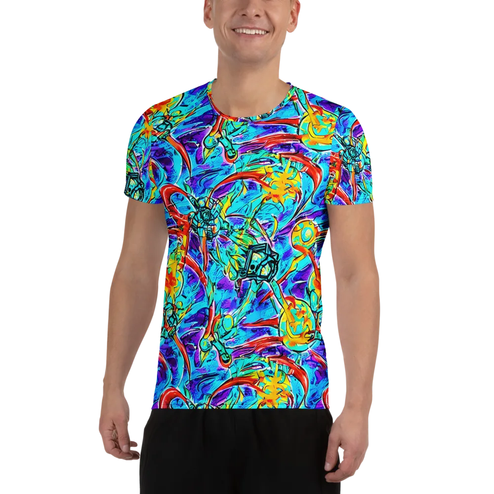 Solar Noise on Men's Athletic T-Shirt — Front