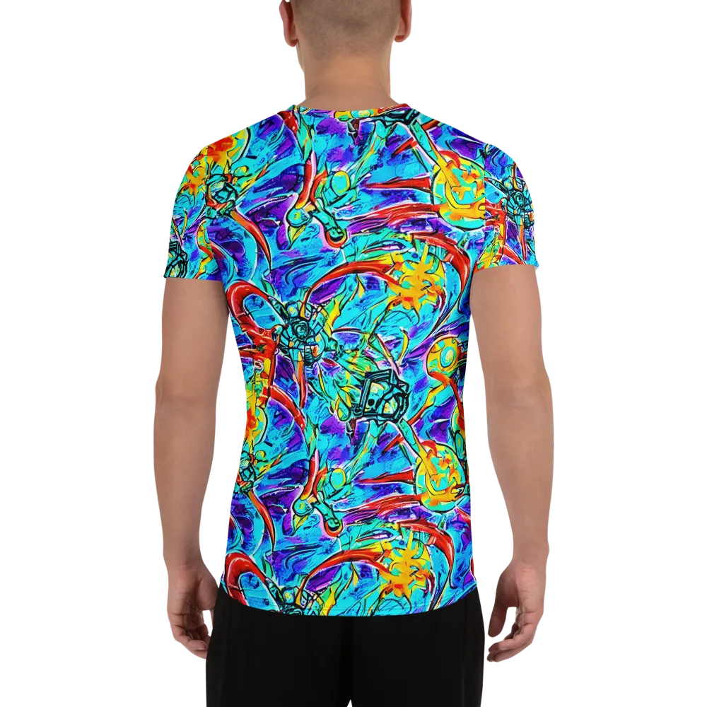 Solar Noise on Men's Athletic T-Shirt — Back