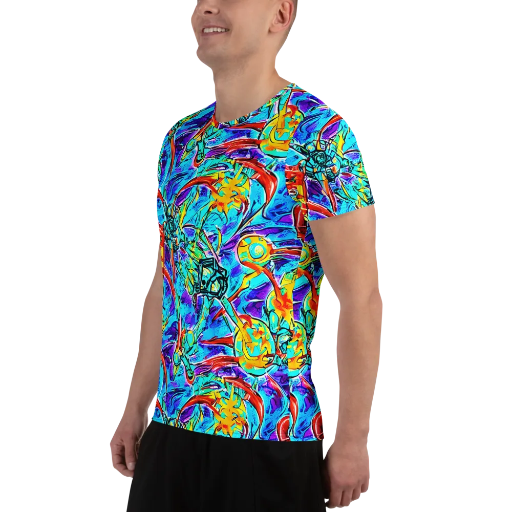 Solar Noise on Men's Athletic T-Shirt — Left