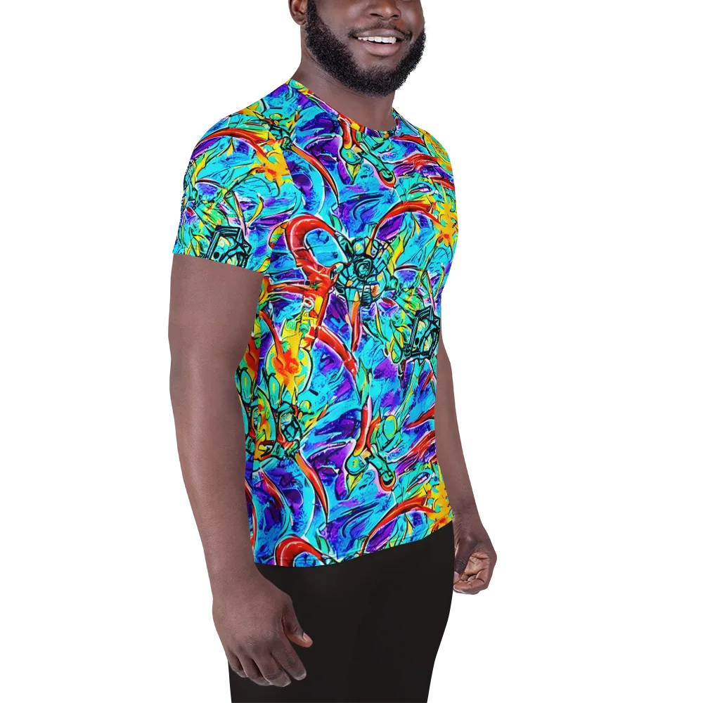 Solar Noise on Men's Athletic T-Shirt — Right