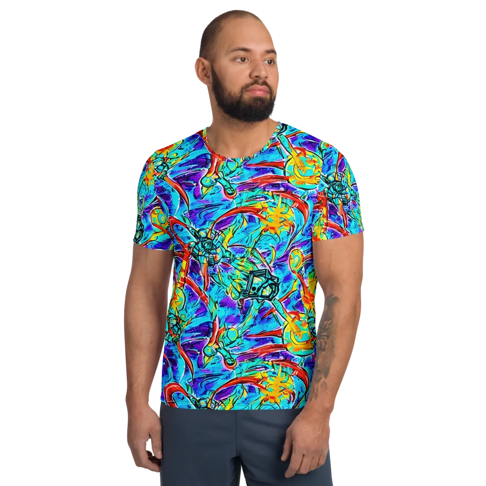 Solar Noise on Men's Athletic T-Shirt — Front