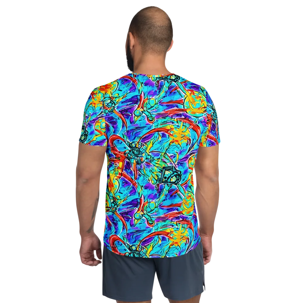 Solar Noise on Men's Athletic T-Shirt — Back