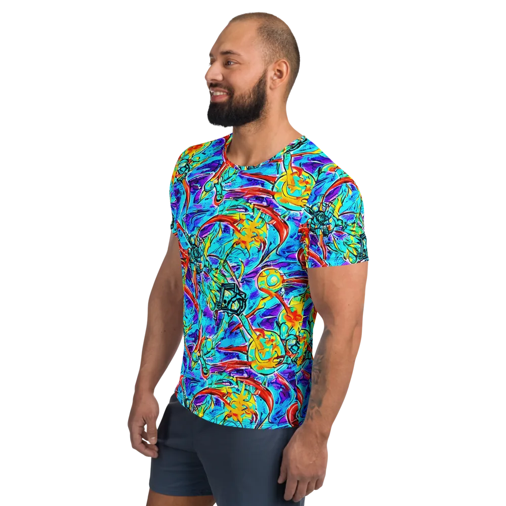 Solar Noise on Men's Athletic T-Shirt — Left