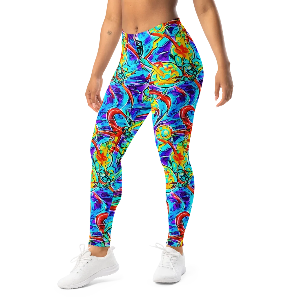 Solar Noise on Leggings — Left Front