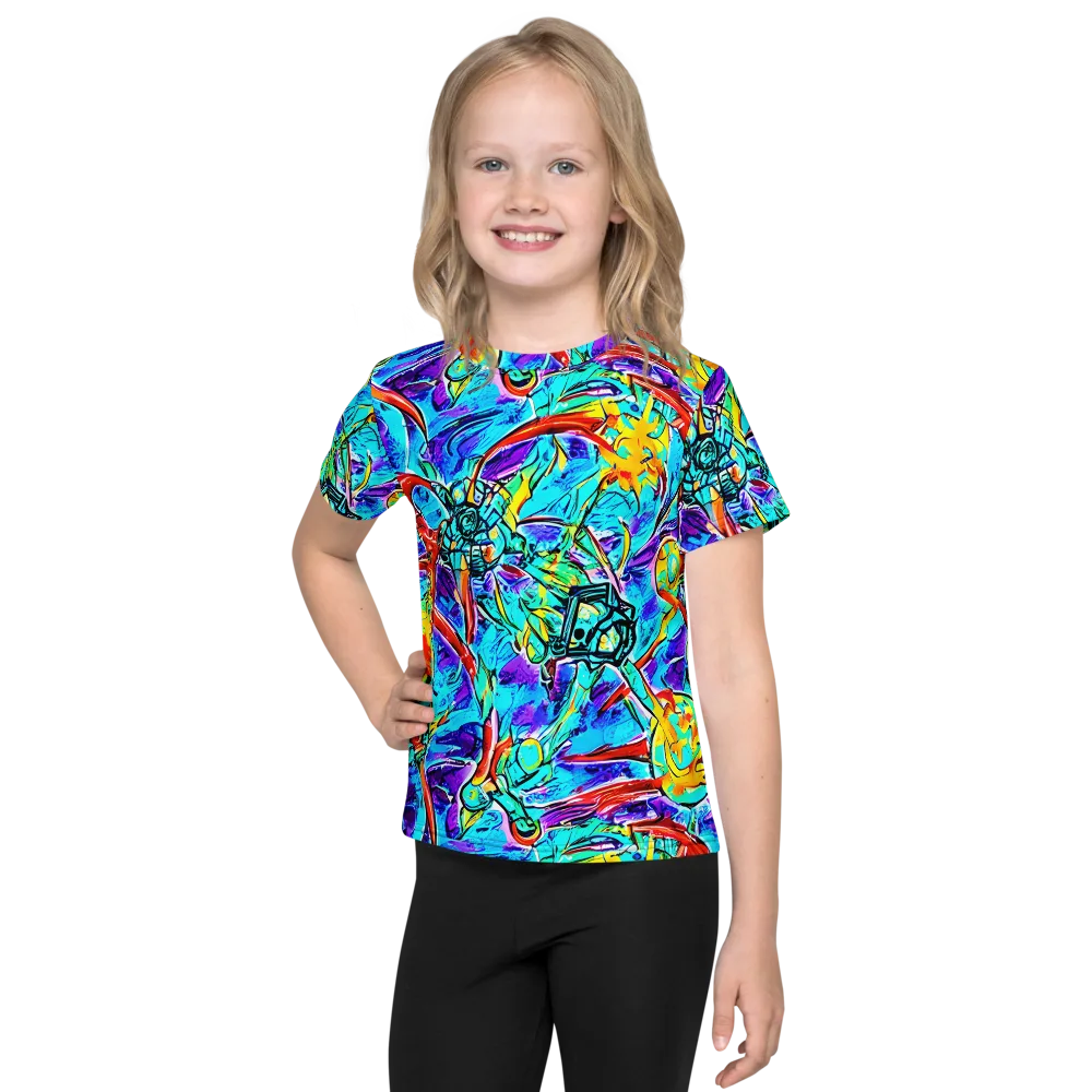 Solar Noise on Kids Crew Neck T-Shirt — Front