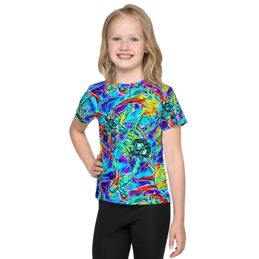 Solar Noise on a Kids Crew Neck T-Shirt