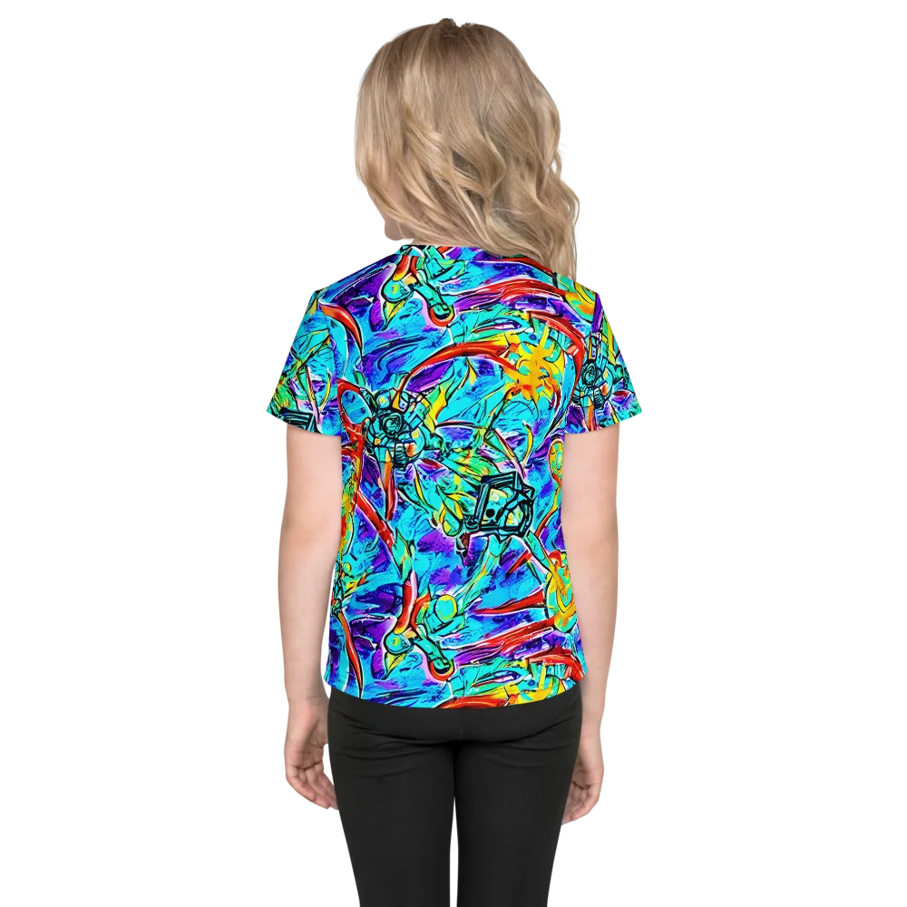 Solar Noise on Kids Crew Neck T-Shirt — Back