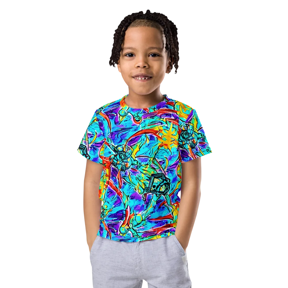 Solar Noise on Kids Crew Neck T-Shirt — Front