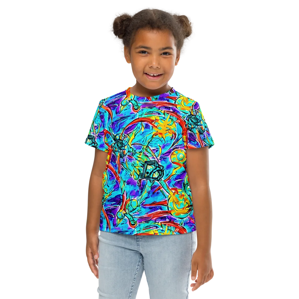 Solar Noise on Kids Crew Neck T-Shirt — Front