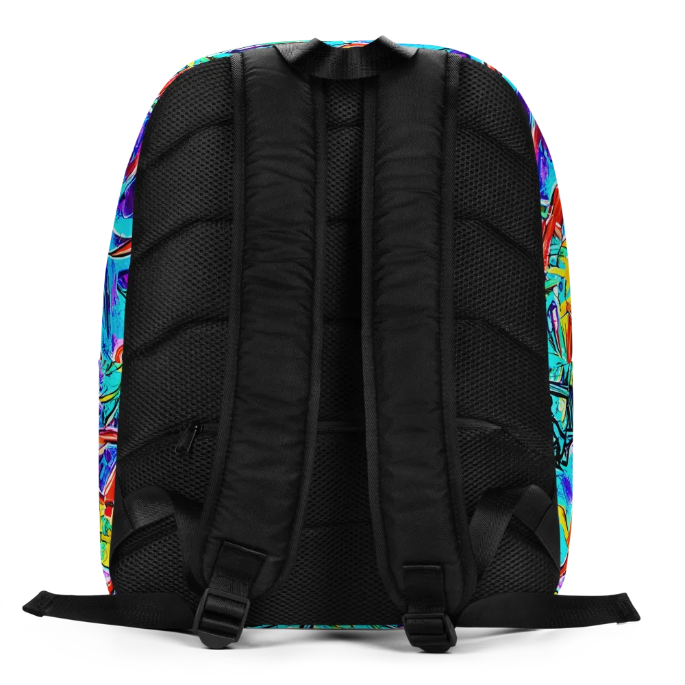 Solar Noise on Minimalist Backpack — Back