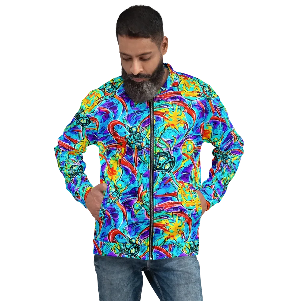 Solar Noise on Bomber Jacket — Front
