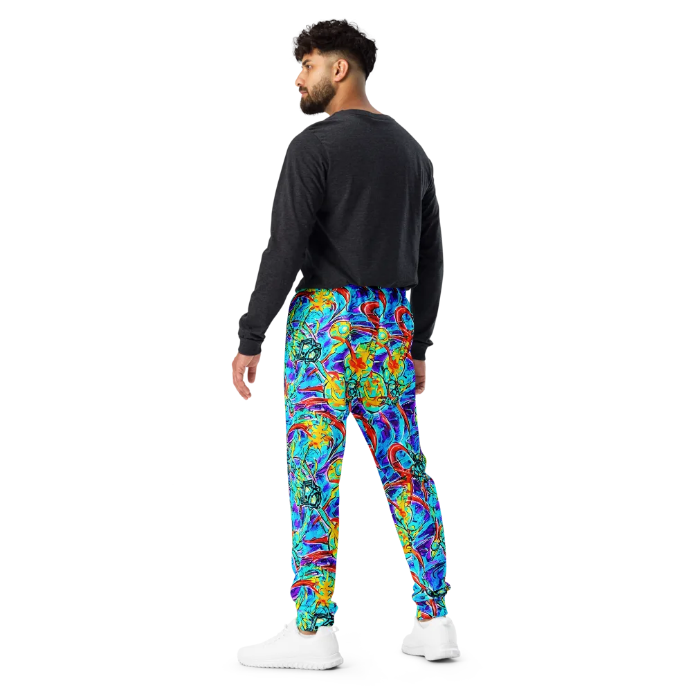 Solar Noise on Men's Joggers — Back