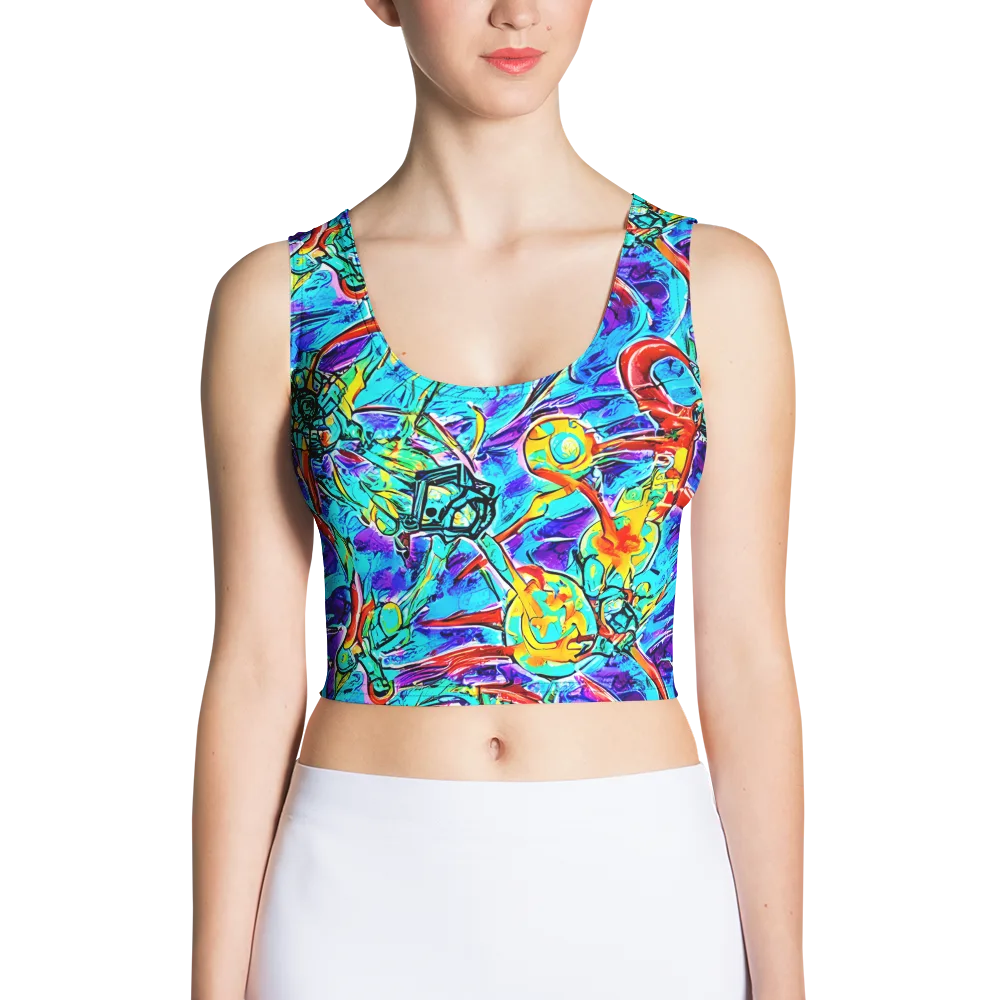 Solar Noise on Crop Top — Front